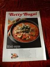 RARE ANCIEN JOURNAL DE BETTY BOSSI CUISINE RECETTE COLLECTION N°2 FEVRIER 1993