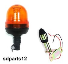 Gyrophare 40 LED Orange E9 R65 IP65 3 Modes de Flash + Support Fixation Latéral