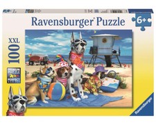 Ravensburger 10526 Puzzle 100 pièces XXL 6+ Chiens sur la plage
