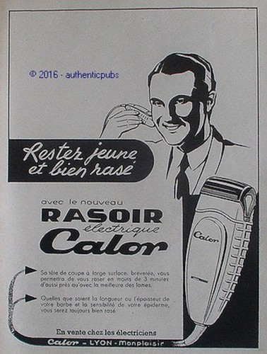 Publicite calor rasoir - publicite,