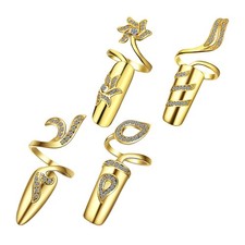 4 Pcs Anneau D'ongle Charms