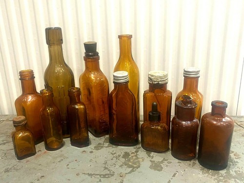 Lot bouteilles anciennes - de, 13