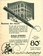 Publicité ancienne stylo Gold