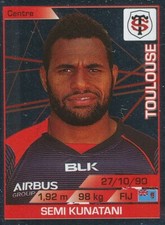 247 SEMI KUNATANI # FIDJI STADE TOULOUSAIN TOP 14 STICKER PANINI RUGBY 2016