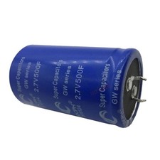 Condensateur redresseur de véhicule bleu Super Farad 2,7 V 60 x 35 mm à faible