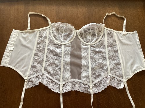 Bustier guêpière blanc - bustier,