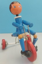 🎈* Ancien Jouet  Tricycle VILAC Rare  Années 80 Bois vintage 🔵