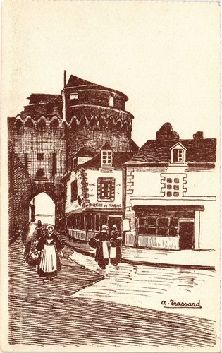 Cpa vieille porte vannes - a,