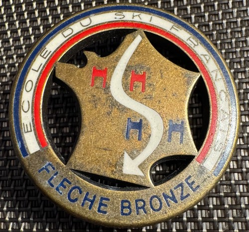 Médaille ski flèche de - ski,