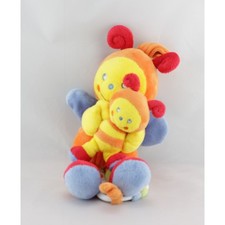 Doudou musical papillon orange