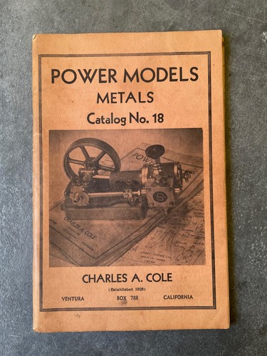Vtg 1960 power models catalog - 1960,