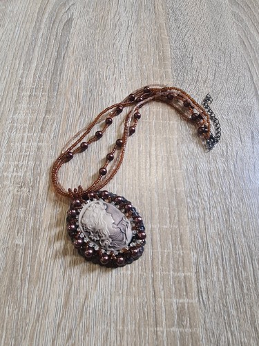 Collier femme pendentif - collier, camée