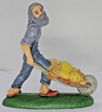 SANTON , résine , LE MARAICHER ,hauteur env. 10 cm / réf. 10/123