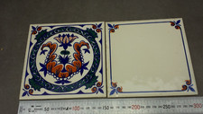2 anciens carreaux en faïence