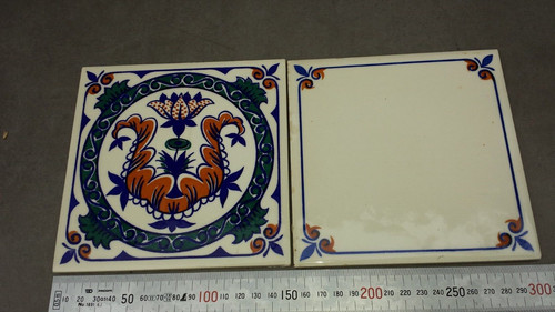 Anciens carreaux faïence - carreaux, en