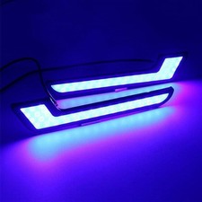 2 Bandes LED Bleu COB pour Auto pour DRL Daytime Running Light Installation Brou