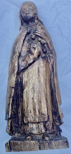 Vierge bois sculpté - bois,