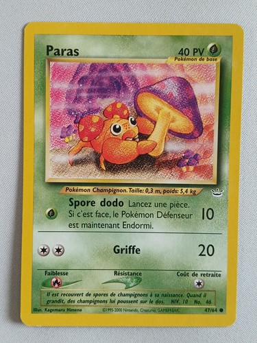 Carte pokémon francais - pokémon, paras