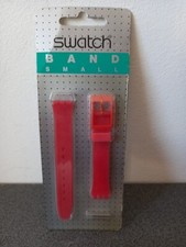 BRACELET DE MONTRE NEUF SWATCH "BAND SMALL" PLASTIQUE ROUGE