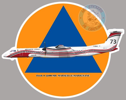 Autocollant avion bombardier - autocollant,