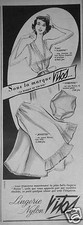 PUBLICITÉ 1954 VITOS BAS LA