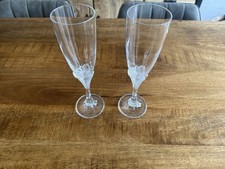 2 flute a champagne en CRISTAL