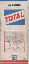 MICHELIN   TOTAL  CARTE ROUTIERE PUBLICITAIRE   N° 999 FRANCE SUD 1963