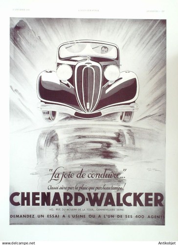 Publicite auto chenard - auto,
