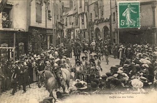 Cpa bourges fete historique - 18,