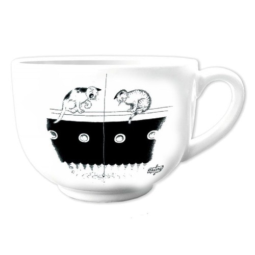 Tasse avec anse - la, pêche