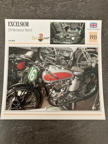 Carte fiche moto collection - fiche,