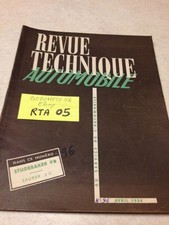 Revue Technique Automobile Studebaker V8 commander + étude Saurer 3C éd 1954