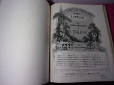 Musique / LIVRE DE PARTITIONS POUR LE PIANO & CHANSONS  vers 1860 