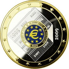 France, Médaille, Europe, Les 10 Ans de l'Union Monétaire, 2009, STGL