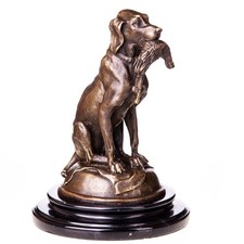 Sculpture Chien de chasse en bronze d'après Pierre Jules Mêne