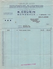 1938 TISSUS DE COTON