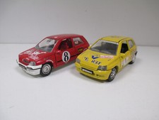 LOT de 2 RENAULT CLIO 16S + WILLIAMS Phase 1 Rallye par SOLIDO France au 1/43