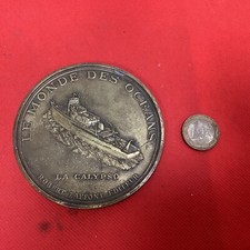 Medaille - Le Monde Des Océans, La Calypso, Commandant J.Y.Cousteau