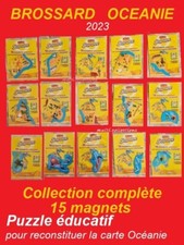  OCEANIE  2023  BROSSARD SAVANE Collection  Magnets Aimants Neufs  Carte  Puzzle
