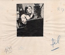 Renefer (1879-1957) / Le marin / dessin original à l'encre