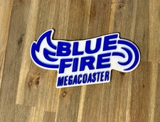 Plaque murale 3D Blue Fire Europa Park, Souvenir attraction roller coaster