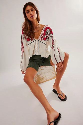Free people bonnie embroidered - bonnie,