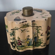 Boite A Thé Tôle Laquée