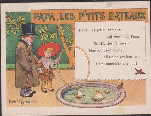 Ancien chromo publicitaire - ancien,