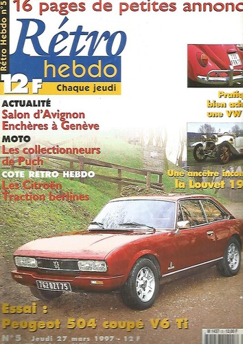 Retro hebdo 504 coupe - retro,