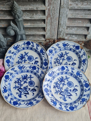 Anciennes assiettes plates - anciennes,