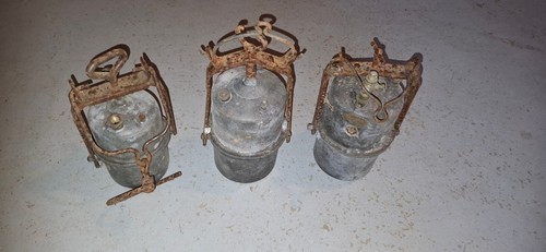 Lot trois lampes mineur - trois,