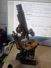 Microscope Leitz  Wetzlar  / 3 objectifs / 1 Oculaire  1920 n° 62084