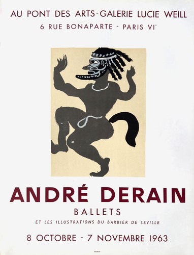 André derain affiche expo - andré,