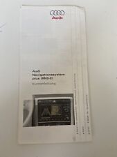 Audi R8 RNS-E  Manuel Navigation System Rns-E